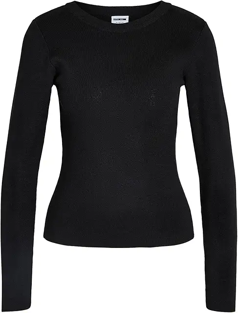 NOISY MAY Dam Stickad Tröja med O-hals - Varm och Elegant