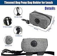 Vista 7 de Correa elástica 4 en 1 resistente para perro con 3 asas acolchadas, correa antideslizante reflectante, giratorio sin enredos, cinturón de seguridad