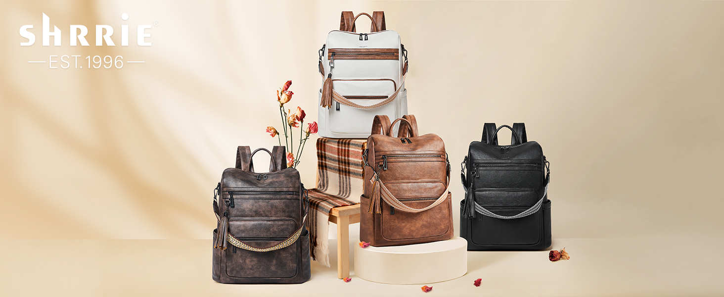 Amazon.com: Shrrie 15.6 inch Laptop Backpack for Women,Large Leather Backpack Purse,Travel,Carry on,Water Resistant Casual Laptop Backpacks,College Backpack,Work Backpack for Women,Two-toned Brown : Electronics Amazon.com: Shrrie 15.6 inch Laptop Backpack for Women,Large Leather Backpack Purse,Travel,Carry on,Water Resistant Casual Laptop Backpacks,College Backpack,Work Backpack for Women,Two-toned Brown : Electronics