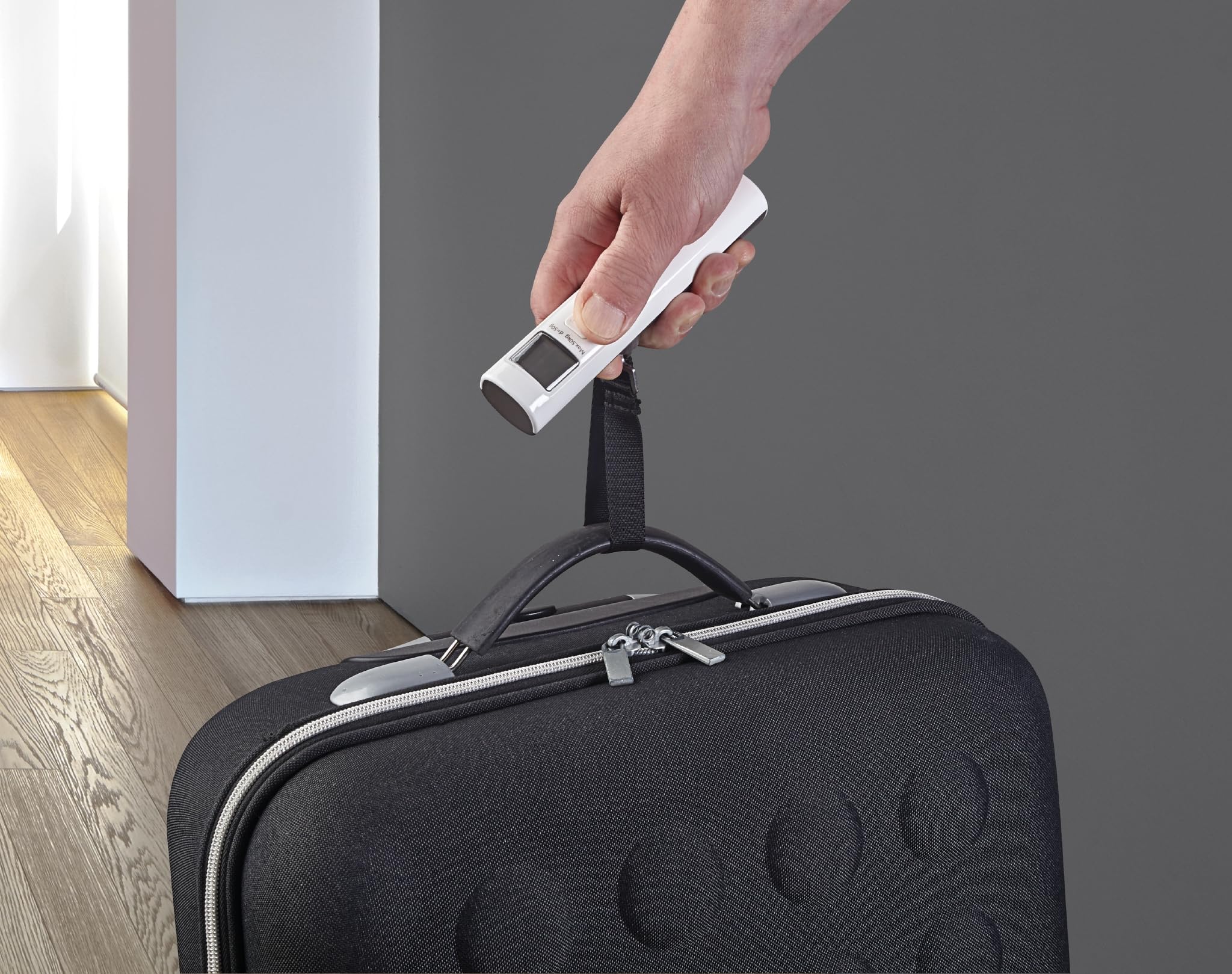 Pèse-bagages LCD 50kg + Pile + Masque De Sommeil – Balance Voyage Numérique