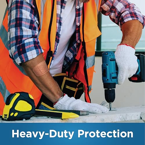 Miniatura 5 de All Health - Vendas adhesivas antibacterianas de tela pesada, resistente, XL 1.75 x 4 pulgadas, 30 unidades | Extragrande, ayuda a prevenir