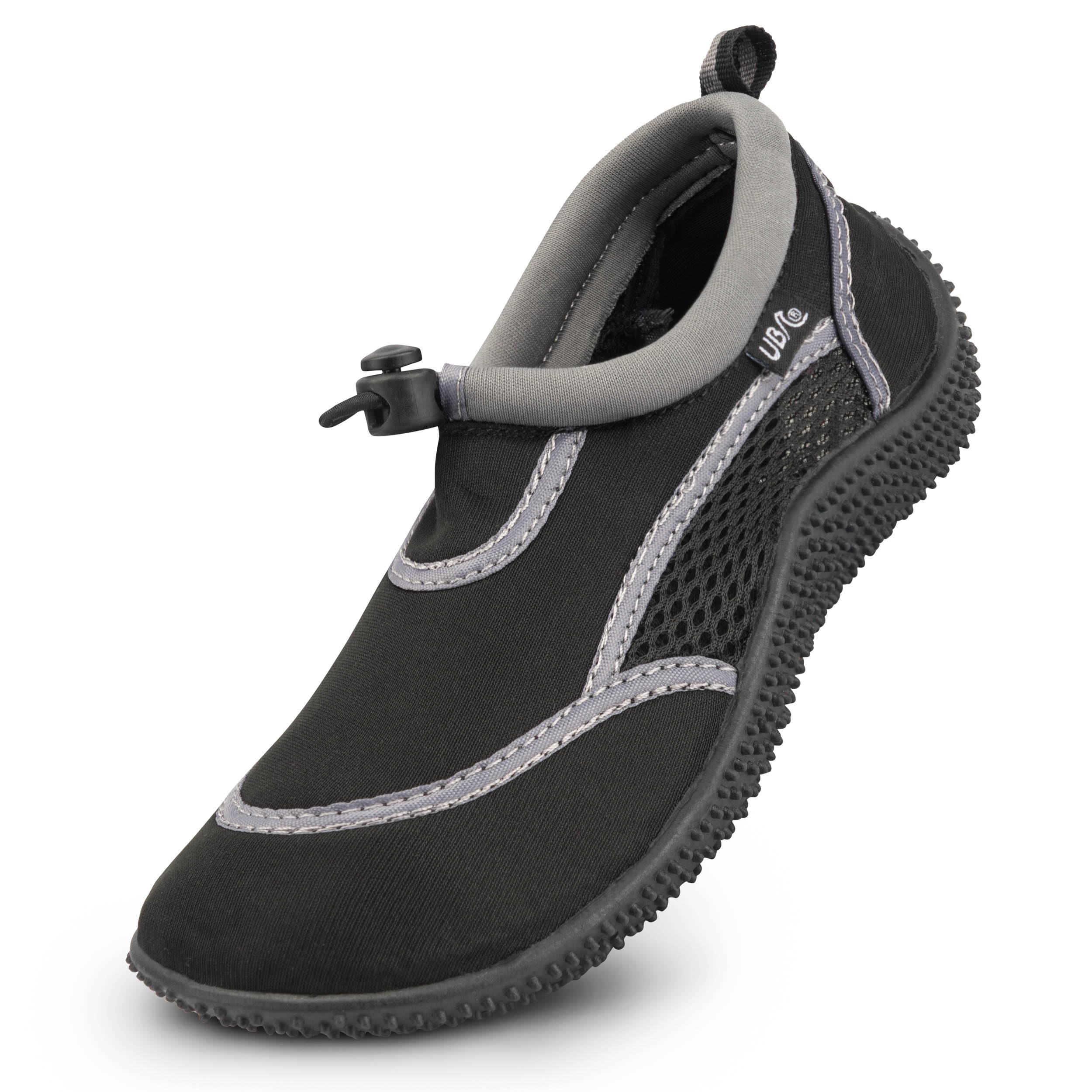 Kids Aqua Surf Wetsuit Shoes for Boys and Girls, Beach Swimming Water Socks with Adjustable Fastener