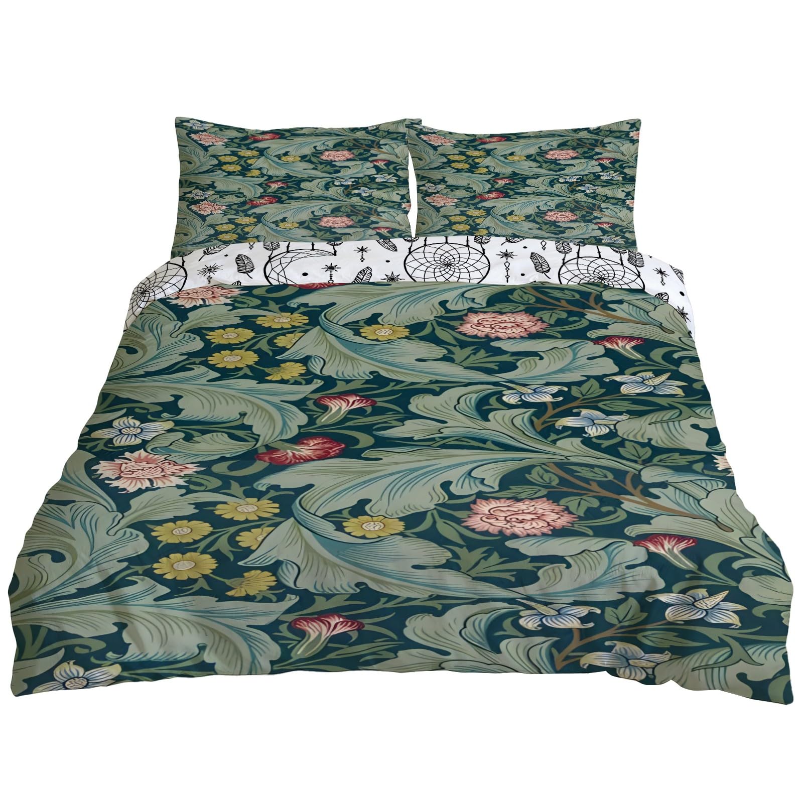 Parure de lit fleurs vintage 240x220 pour une chambre parentale cosie