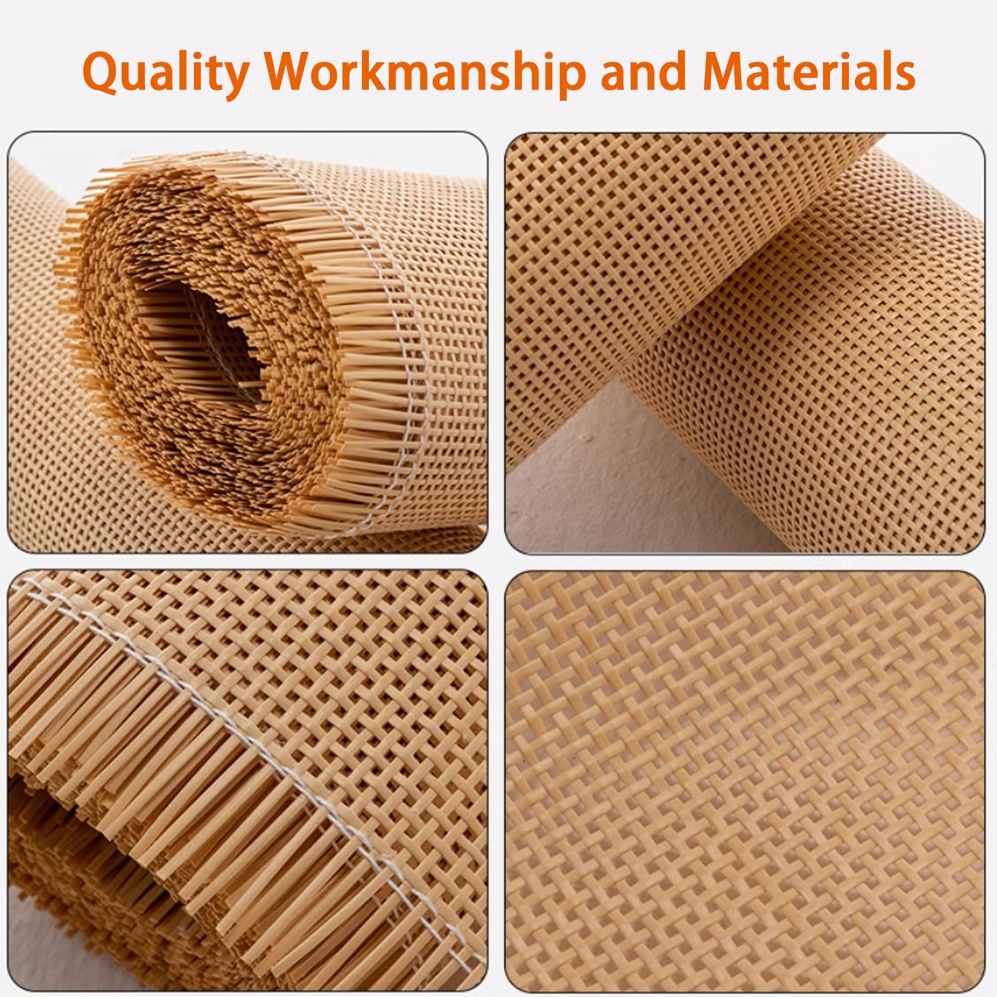 Naturel Rouleau De Cannage Rotin Pour Meuble, 35cm De Largeur Naturel