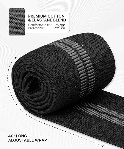 Miniatura 4 de DMoose - Coderas para levantamiento de pesas, prensa de banca, entrenamiento cruzado y levantamiento de pesas para hombres y mujeres, nailon de 40