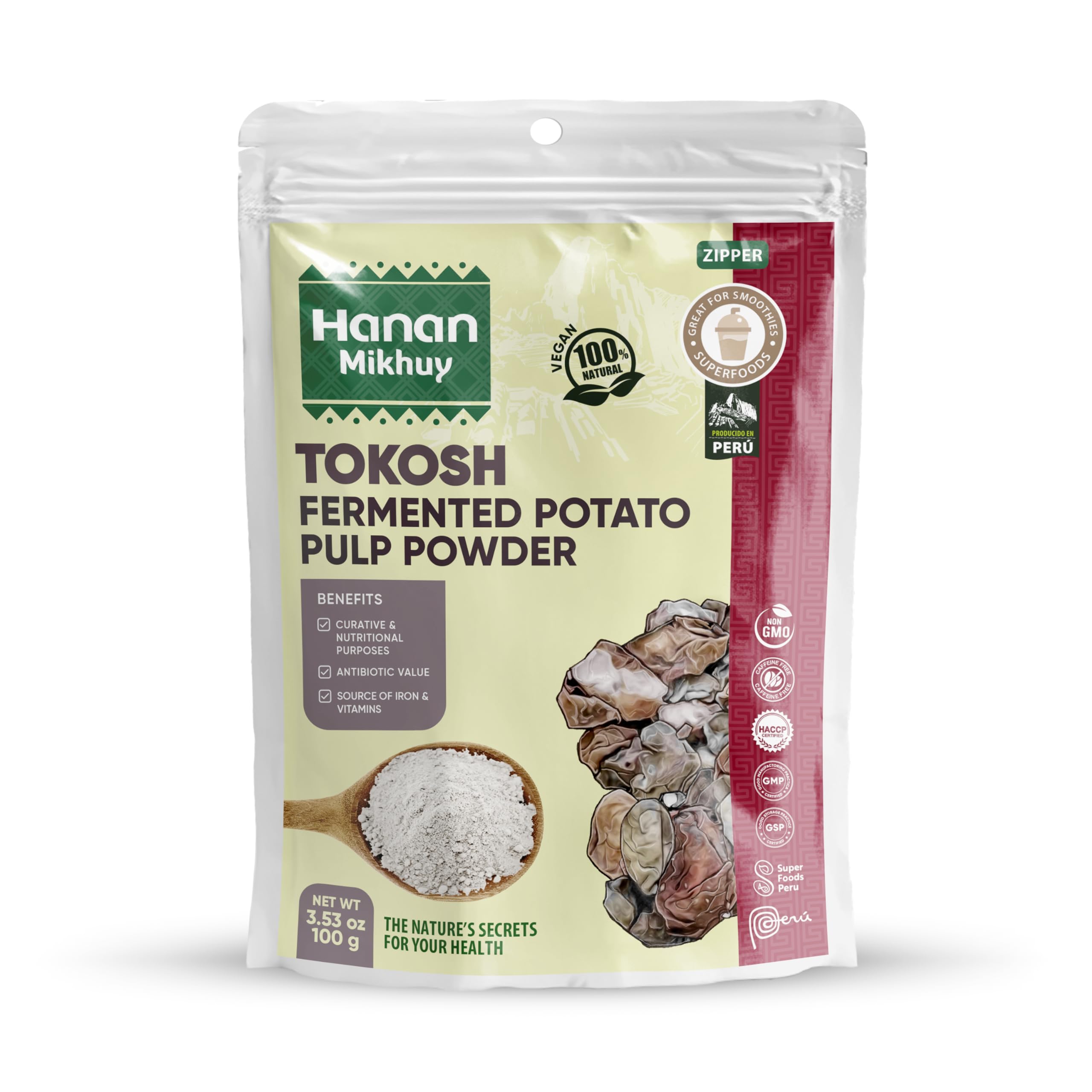 Amazon.com : Hanan Mikhuy Fermented Potato Pulp (Tokosh) Powder
