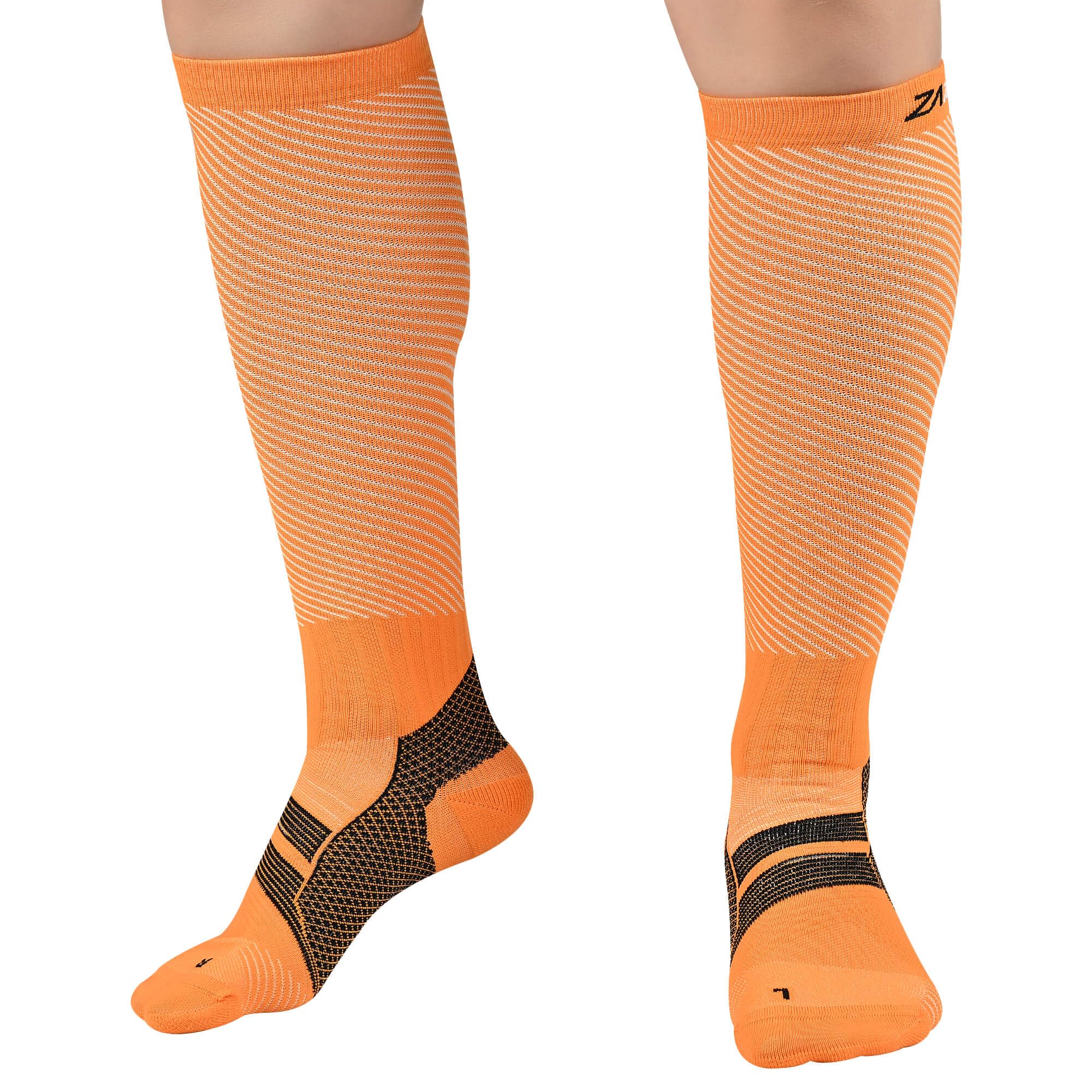 ZaTech Plantarfasziitis Kompressionsstrümpfe für Herren & Damen, Sport Kompressionssocken, Thrombosestrümpfe, 20-30 mmHg.