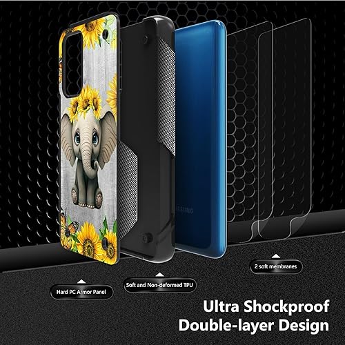 Miniatura 9 de Funda para Samsung Galaxy A23 Galaxy A13 4G5G, Galaxy A04, Galaxy A04S, Galaxy A32 5G, con 2 protectores de pantalla, funda protectora híbrida de