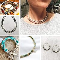 Vista 4 de 200 cuentas de arcilla polimérica de 0.157 pulgadas (0.157 in), color negro, ambiental, plano, redondo, espaciador, cuentas heishi africanas