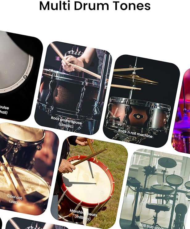 AeroBand Electronic Drum Set PocketDrum2 MAX, Air Drum Sticks & Pedals & Bluetooth Adapter, Play Drum Anywhere Anytime, 8 Tones and USB Midi Teens Adult Drummer Gift (Earphone Included)