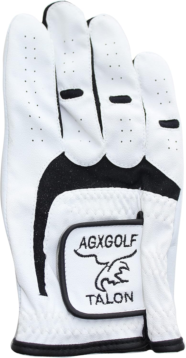 Six Pack!! Duramax Men's Right Hand Cabretta Leather Golf Gloves: Size Large for Men Who Golf Left Handed