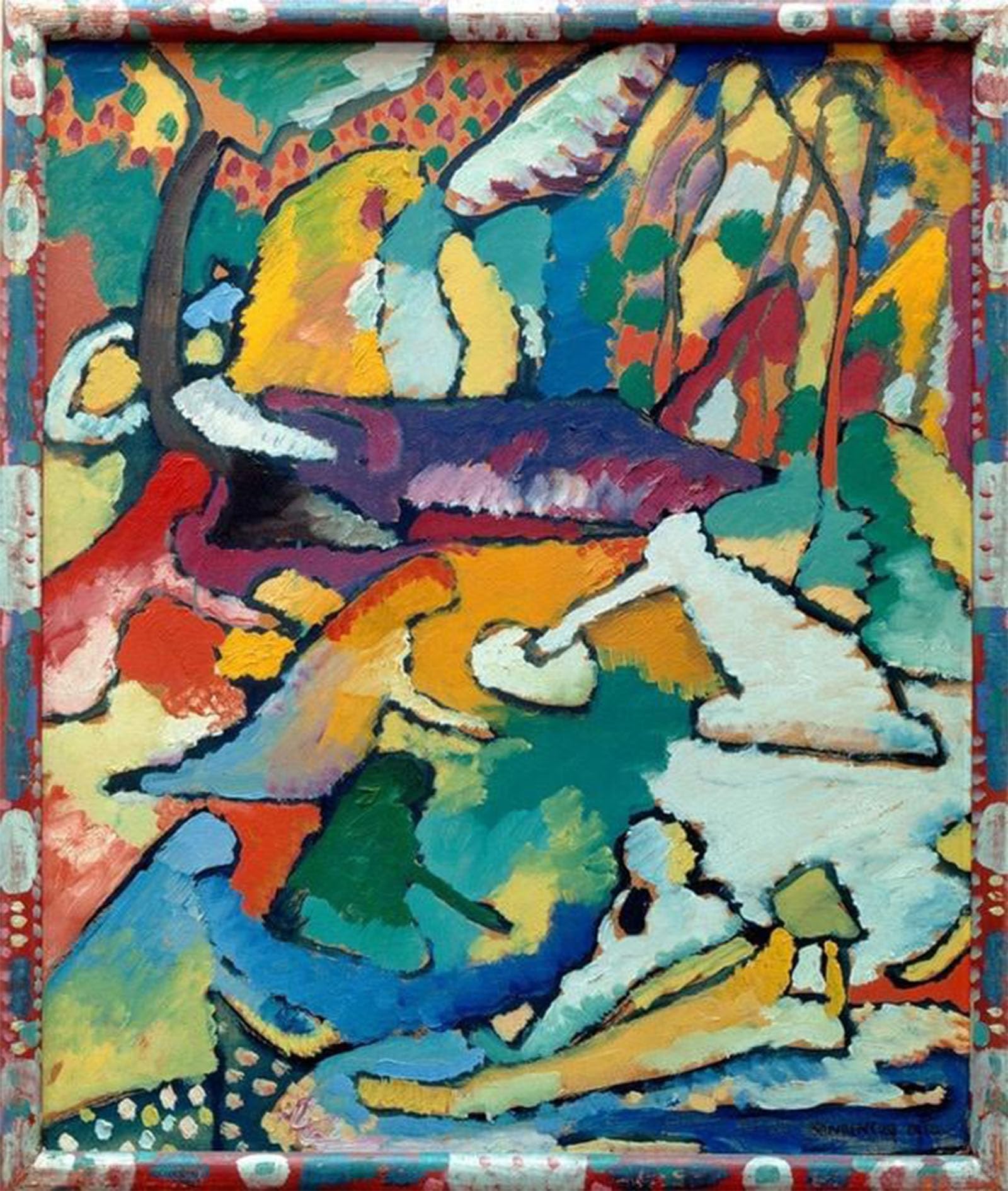 SERENDIPITP Vintage Wall Art Canvas Nordic Poster Canvas Print Picture On composition II by Wassily Kandinsky Wall Art Poster for Home Decor 60x90cm