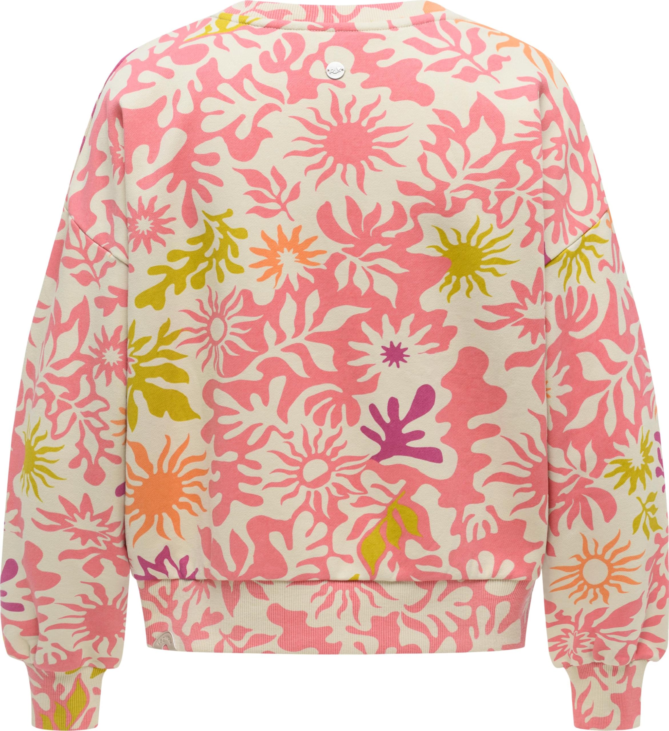 Ragwear Damska luźna bluza z kapturem oversized sweter z modnym nadrukiem na całej powierzchni XS-XXL