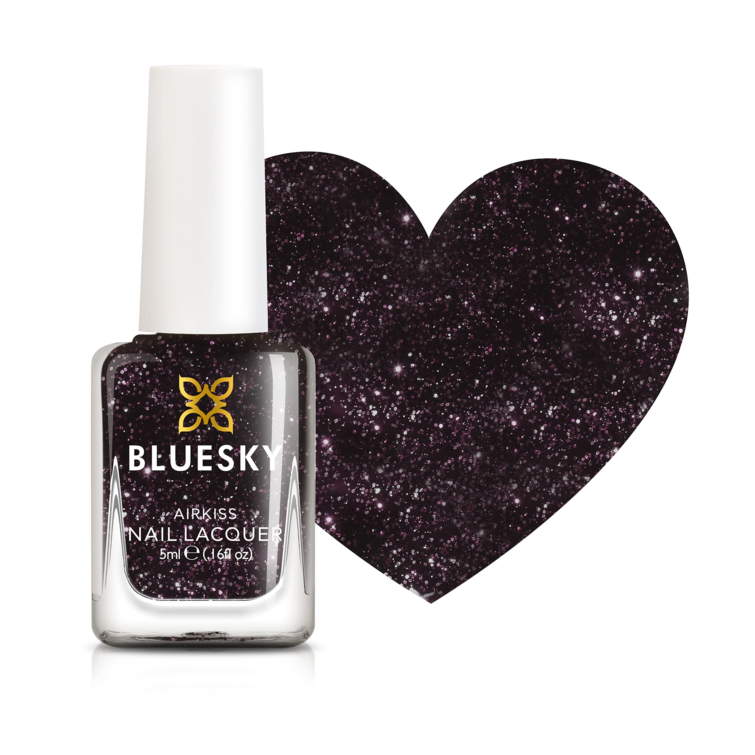 Bluesky Kids Nail Varnish – STARDUST, Brown. Easy Peel-off, Non-Toxic, Water- based, Odour-free Nail Polish for Kids, 5ml