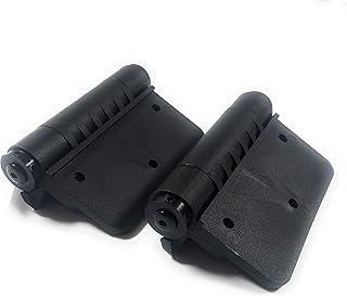 Kiavetta Aluminum Gate Hinge | Wood Gate | Vinyl Gate | Heavy Duty | Self Closing Gate | Black Polymer | Gate Hardware | Instructions and Screws Included