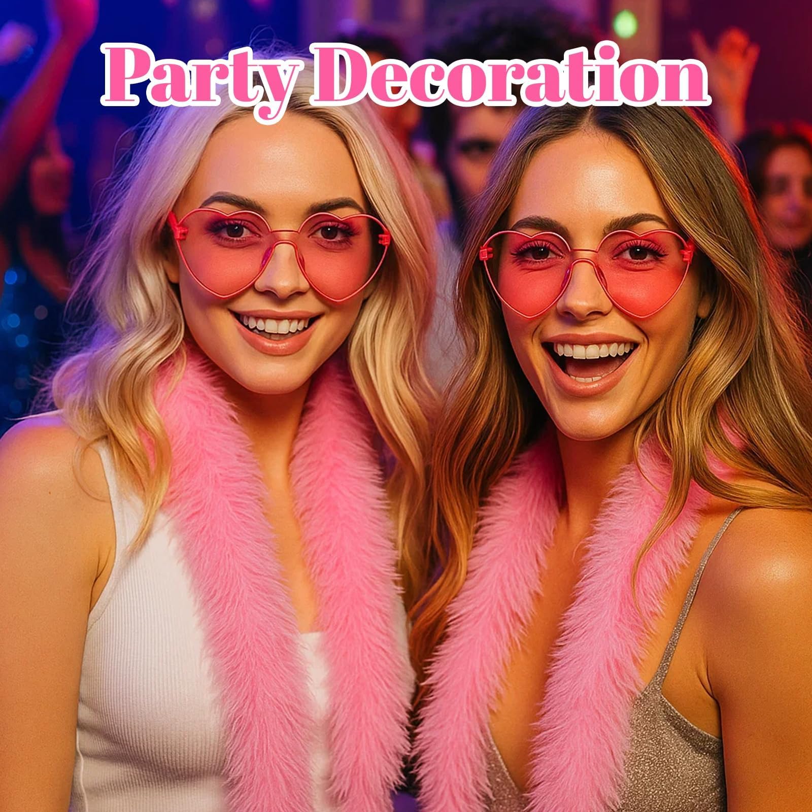 10Pcs Pink Feather Boa, Feather Boa, Artificial Fluffy Pink Feathers Multi Piece Set Decoration - Image 4