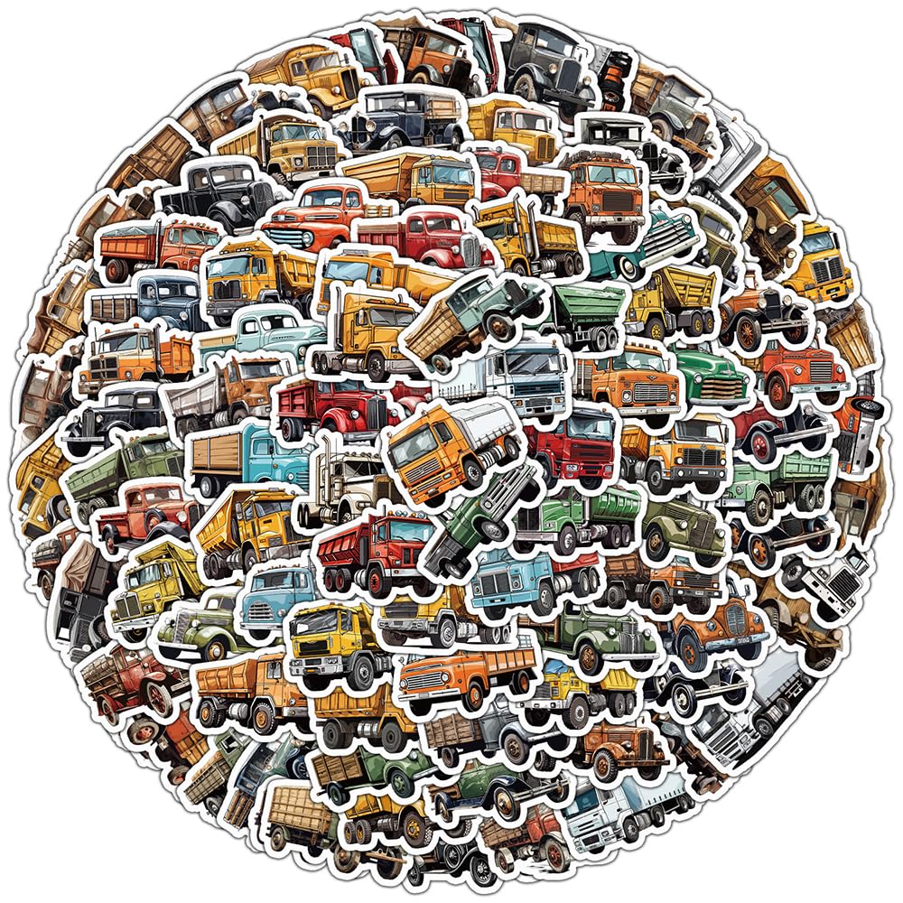 Truck Stickers for Kids Boys Teens Girls, Cartoon Waterproof Vinyl Stickers  for Laptop Phone Water Bottle Luggage Flasks Cup Tablet Computer Car  Notebook Scrapbook,Trendy Decals Pack[Truck-100Pcs] – BigaMart, image size:1000x1000
