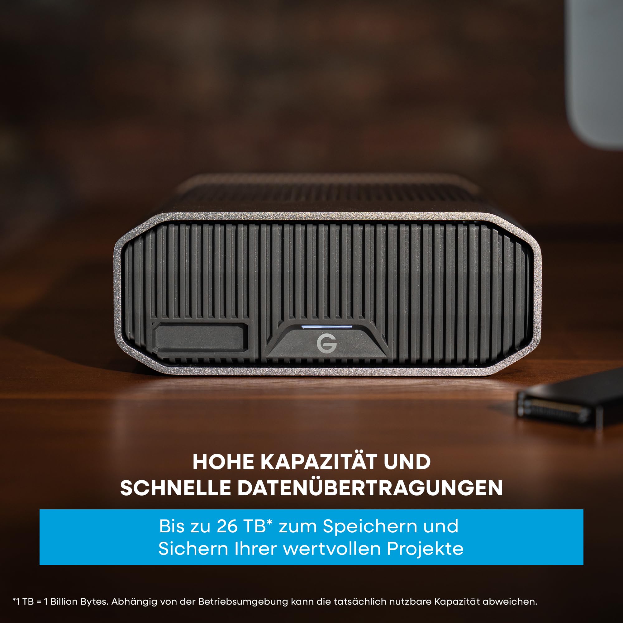 SanDisk Professional G-DRIVE PROJECT 12 TB (Festplatte mit großer Kapazität, Thunderbolt 3, USB (10 Gbit/s), 7.200 U/min Ultrastar-Festplatte, bis zu 250 MB/s) 5 Jahre Garantie