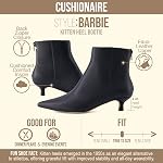 CUSHIONAIRE Women's Barbi Kitten Heel Bootie – Soft Vegan Leather, Memory Foam, Wide Widths, and Back Zipper