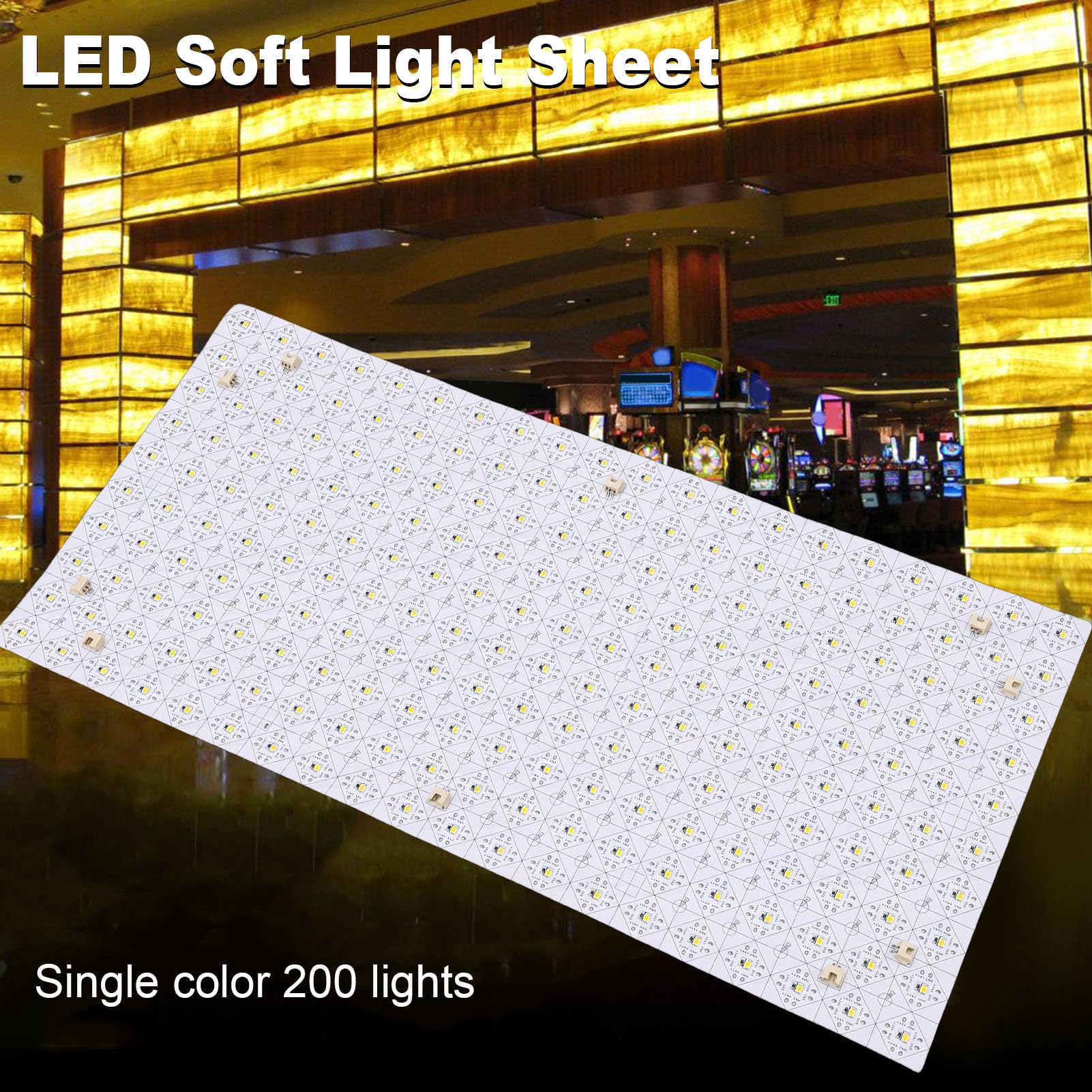 Zunate Arkusz Podświetlenia LED RGB o Elastycznej Konstrukcji Umożliwiającej Krojenie do Niestandardowego Oświetlenia Domu i Hotelu 20 Zestawów 245 X 500 Mm