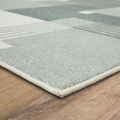 Miniatura 6 de Mohawk Home Alliance - Alfombra geométrica moderna de 2 pies 6 pulgadas x 3 pies 10 pulgadas, color gris claro, perfecta para sala de estar,