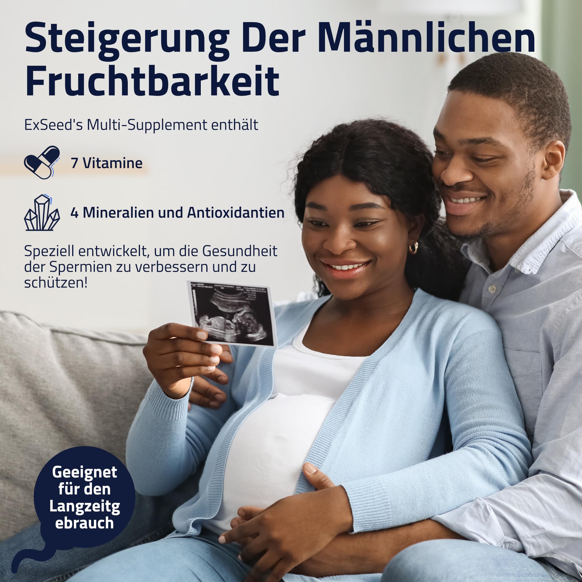 Health Fruchtbarkeits Multivitamine für Männer – 3-Monatsvorrat (3 x 60 Kapseln) – Mit Vitaminen, Mineralien & Antioxidantien zur Unterstützung der männlichen Fruchtbarkeit & Vitalität