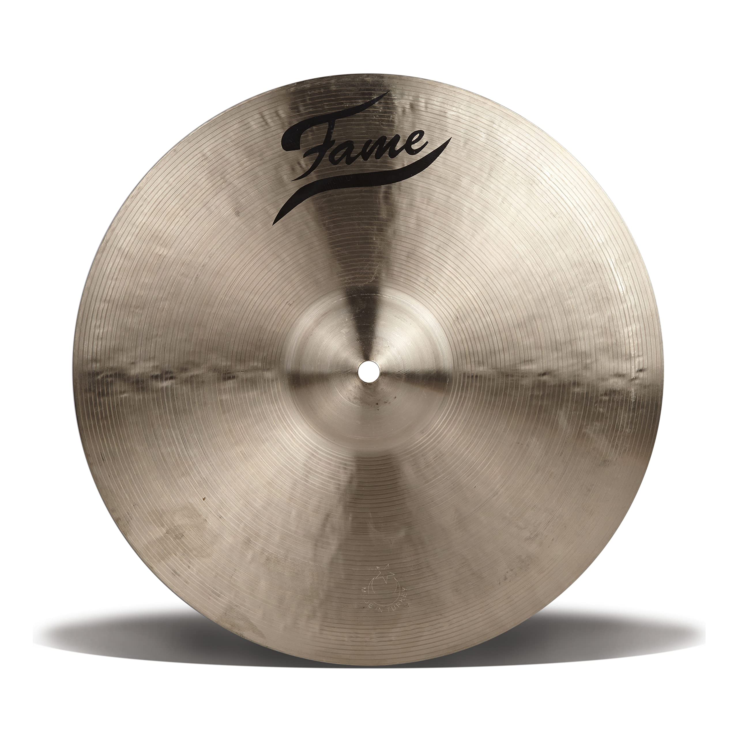 Fame B20 Light Crash Becken-Set, 14, 16, 18 Zoll, Natural Thin, Handgehämmert, B20 Bronze, inklusive Beckentasche, Practice Pad
