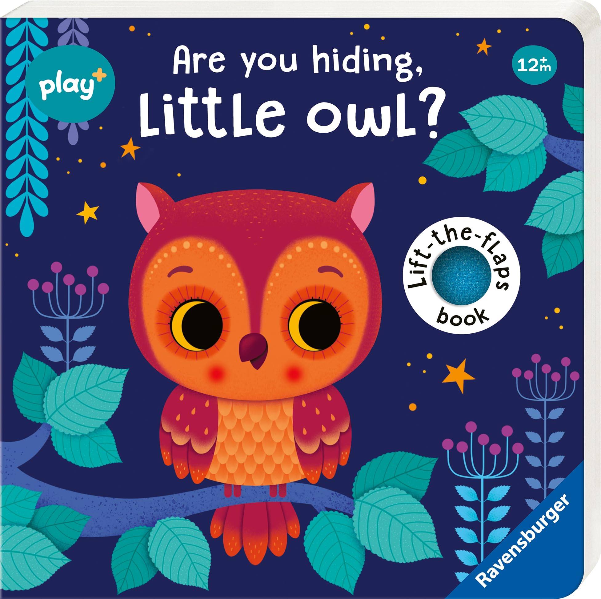 Ravensburger Play+ Are You Hiding, Little Owl - Infant and Baby Sensory Book - Toddler Activity and Developments - 12 Months+