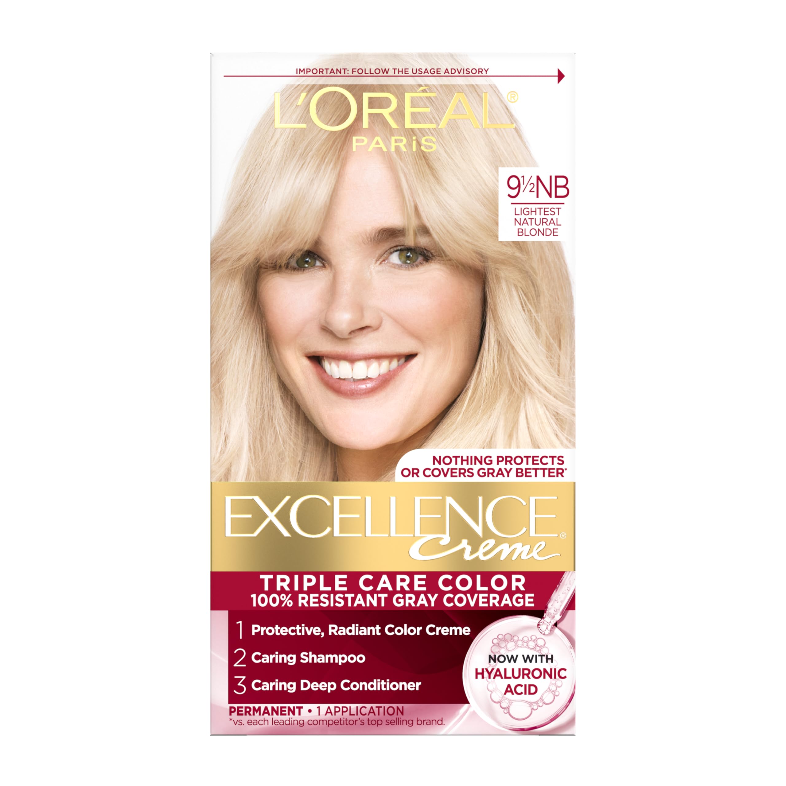 Amazon.com : L'Oreal Paris Excellence Crème Permanent Hair Dye