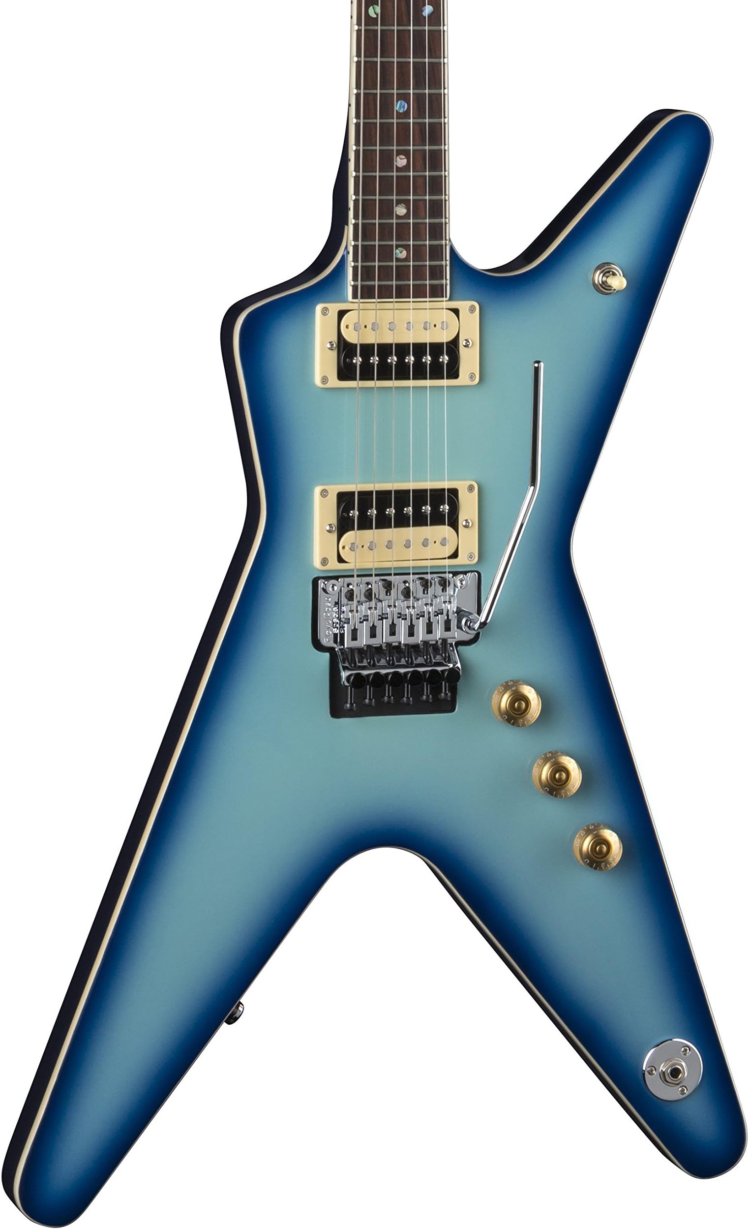 Dean ML 79 Floyd Rose Electric Guitar, Blue Burst
