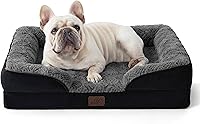 Vista 47 de Bedsure Camas ortopédicas para perros de gran tamaño – Cama lavable grande para perros y gatos, impermeable, cómodo sofá para perros con funda Negro