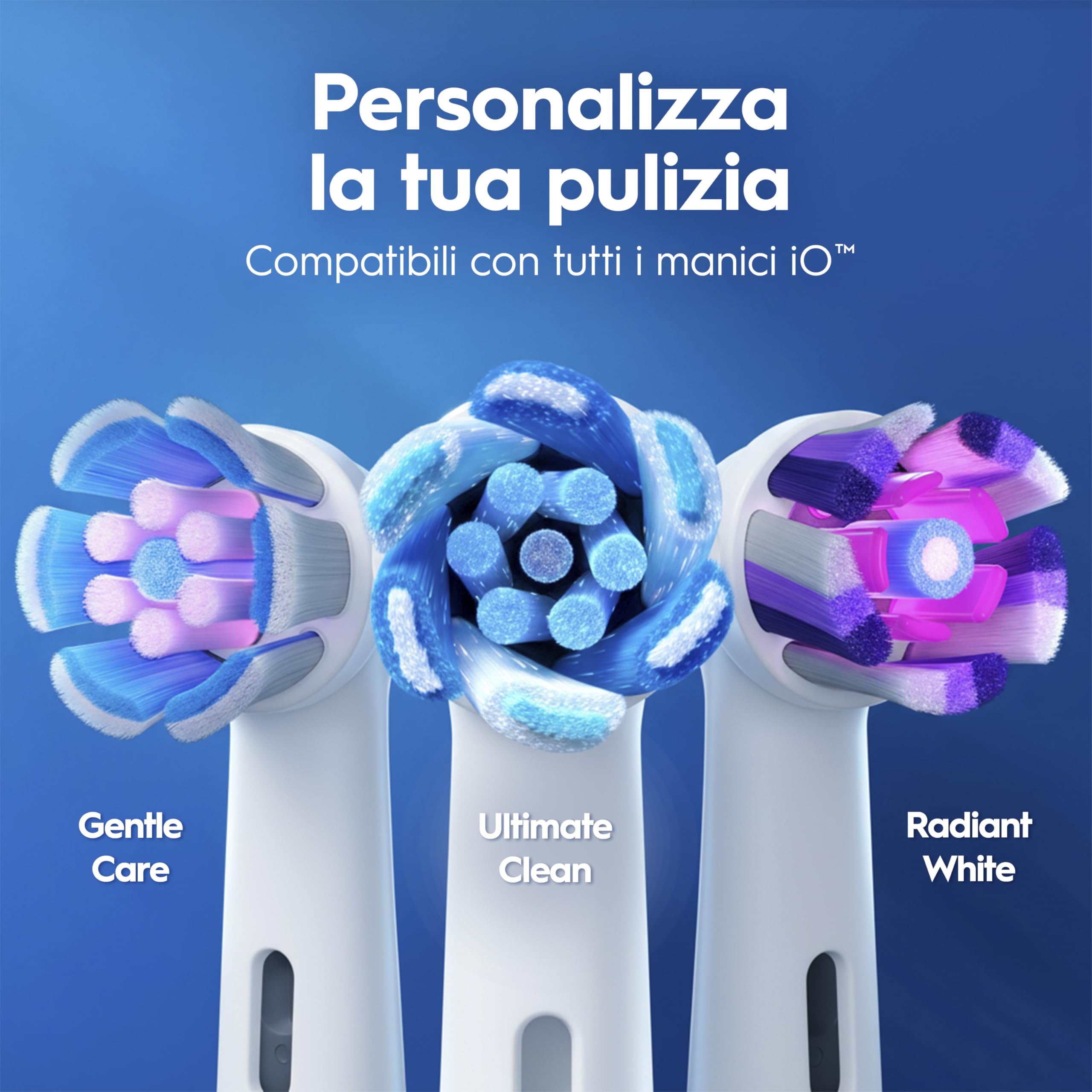Oral-B Spazzolino Elettrico iO 2 Verde, 1 Testine Di Ricambio, Spazzolino Elettrico Ricaricabile, Pulizia Denti Efficace, Copri Testine, Sensore Di Pressione, Delicato Sulle Gengive, Custodia