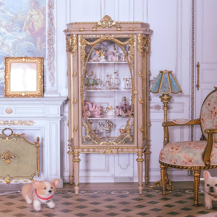 MAMIN♡ミニチュアキャビネット♡ドールハウス Amazon | 1:12 ドールハウス ミニチュア キャビネット 木製