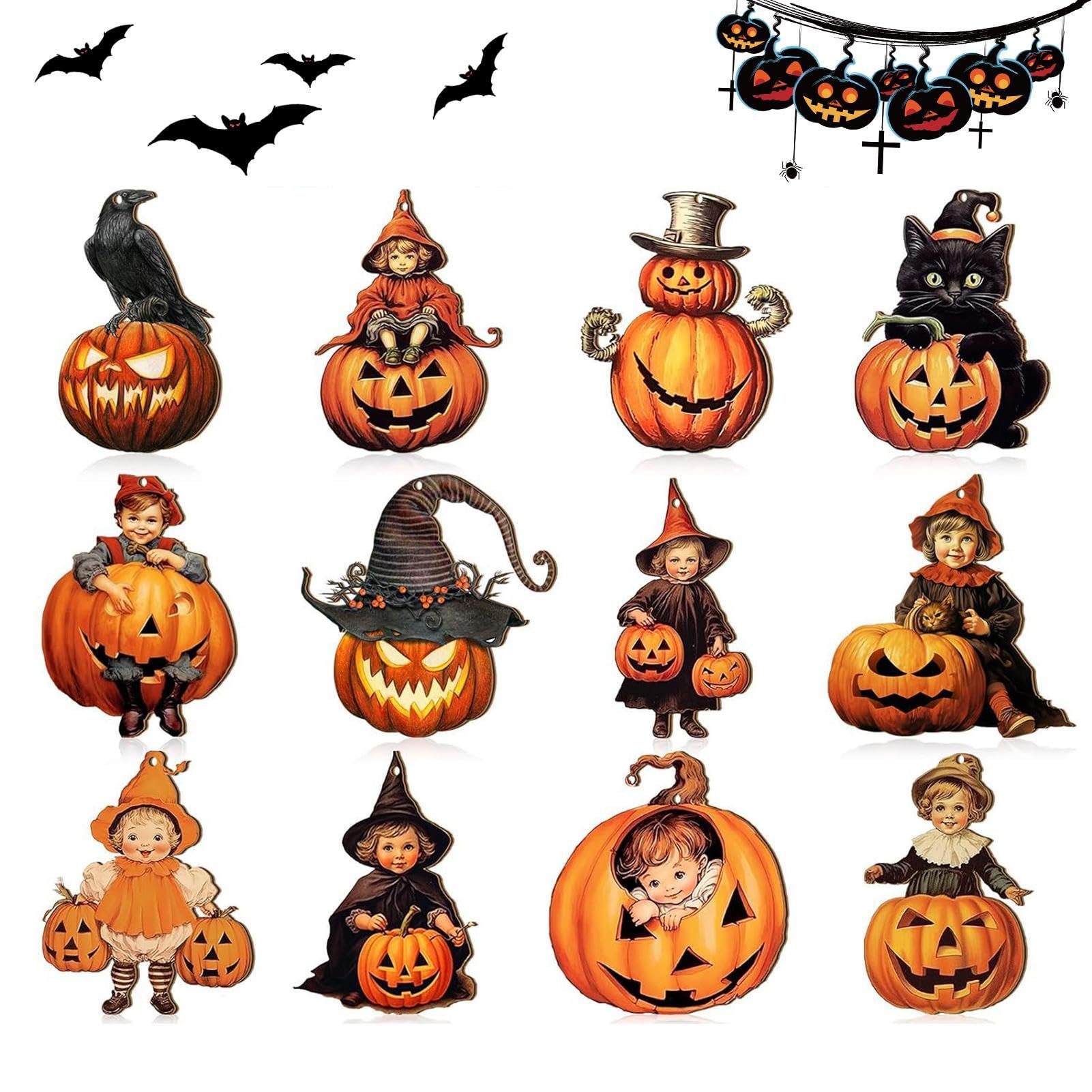 ▪︎ ハロウィンツリー オーナメント ハロウィン レトロ Amazon.co.jp: Pommyyn ツリー用ハロウィーンオーナメント