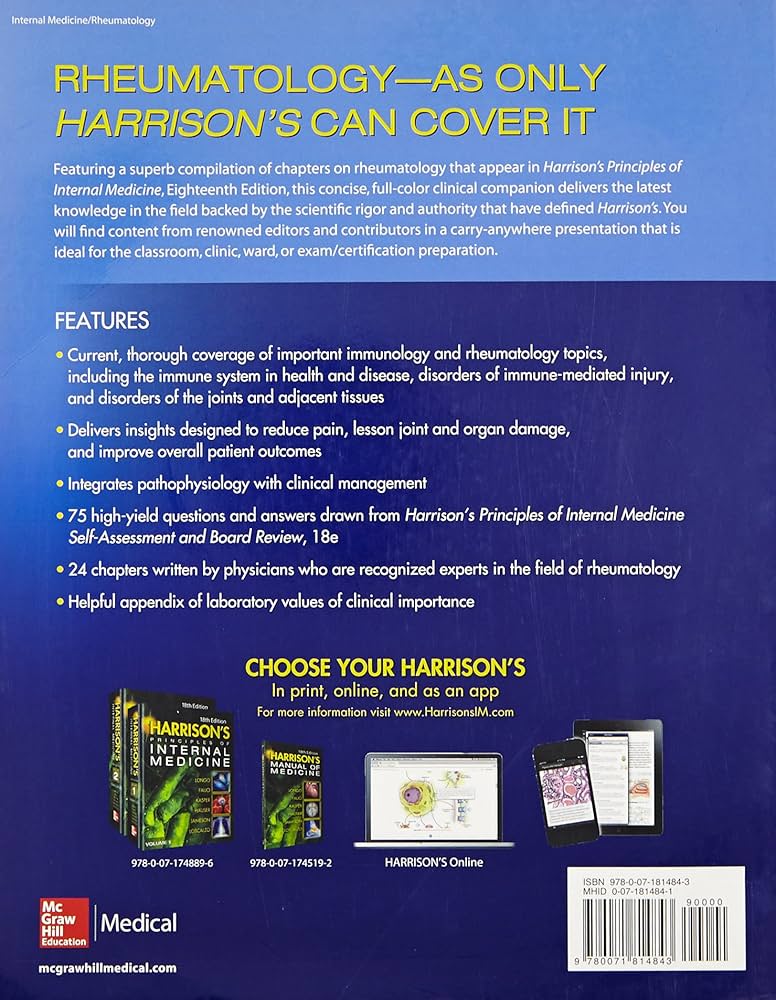 Harrison's Rheumatology, 3E: 9780071814843: Medicine