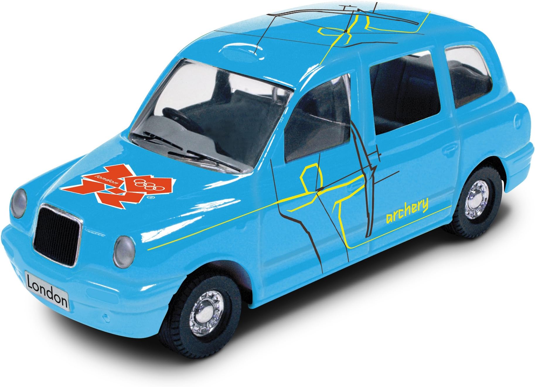 Corgi TY66111 London 2012 Destination London 2012 Taxi #9 - Archery 1:64 Scale Collectable Series Die Cast Vehicle
