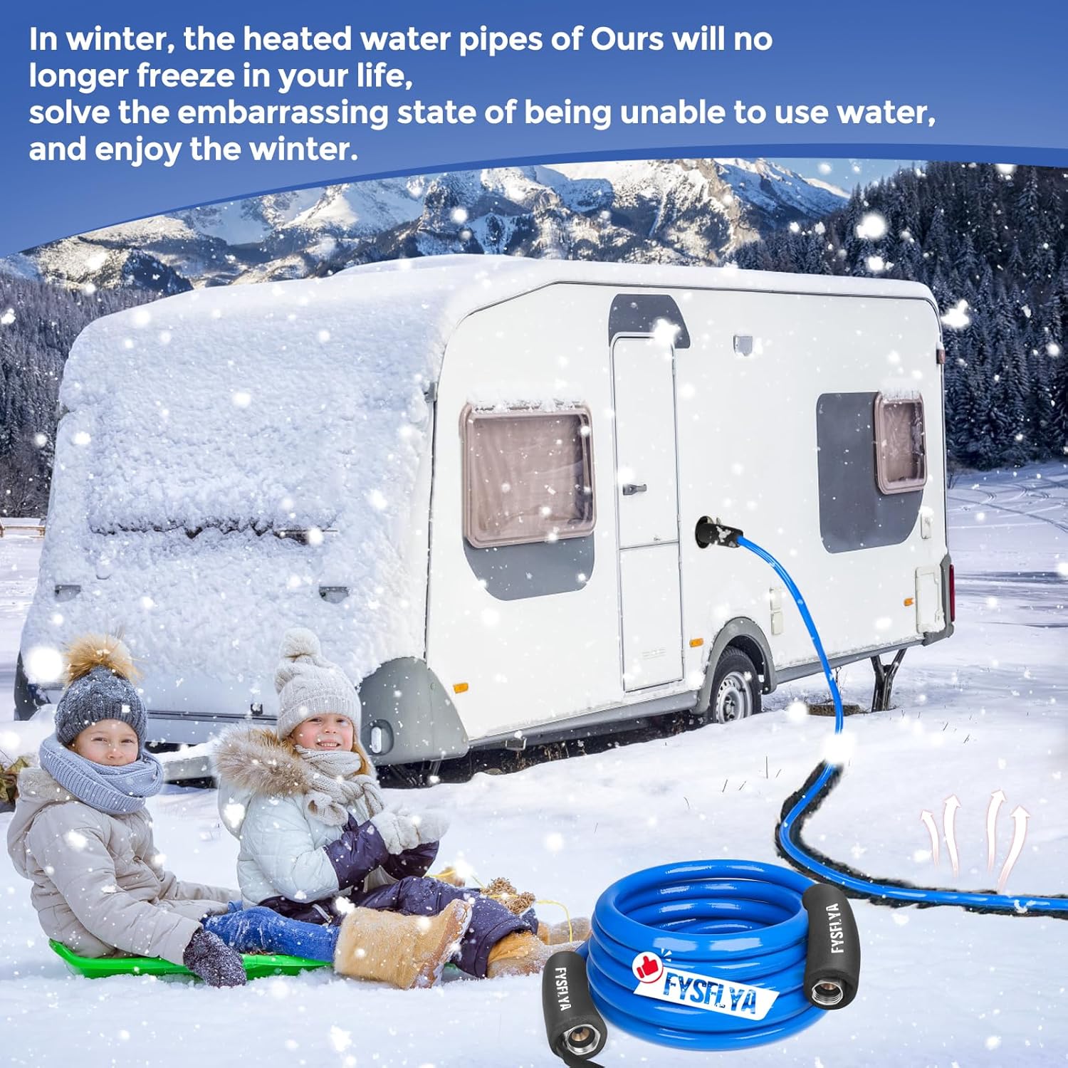 20FT Heated Water Hose for RV, Heated Drinking Water Hose, Low Temperature Resistant to -40°F, RV Accessories for Camper, Outdoor, Garden, Livestock & Agriculture(20FT)