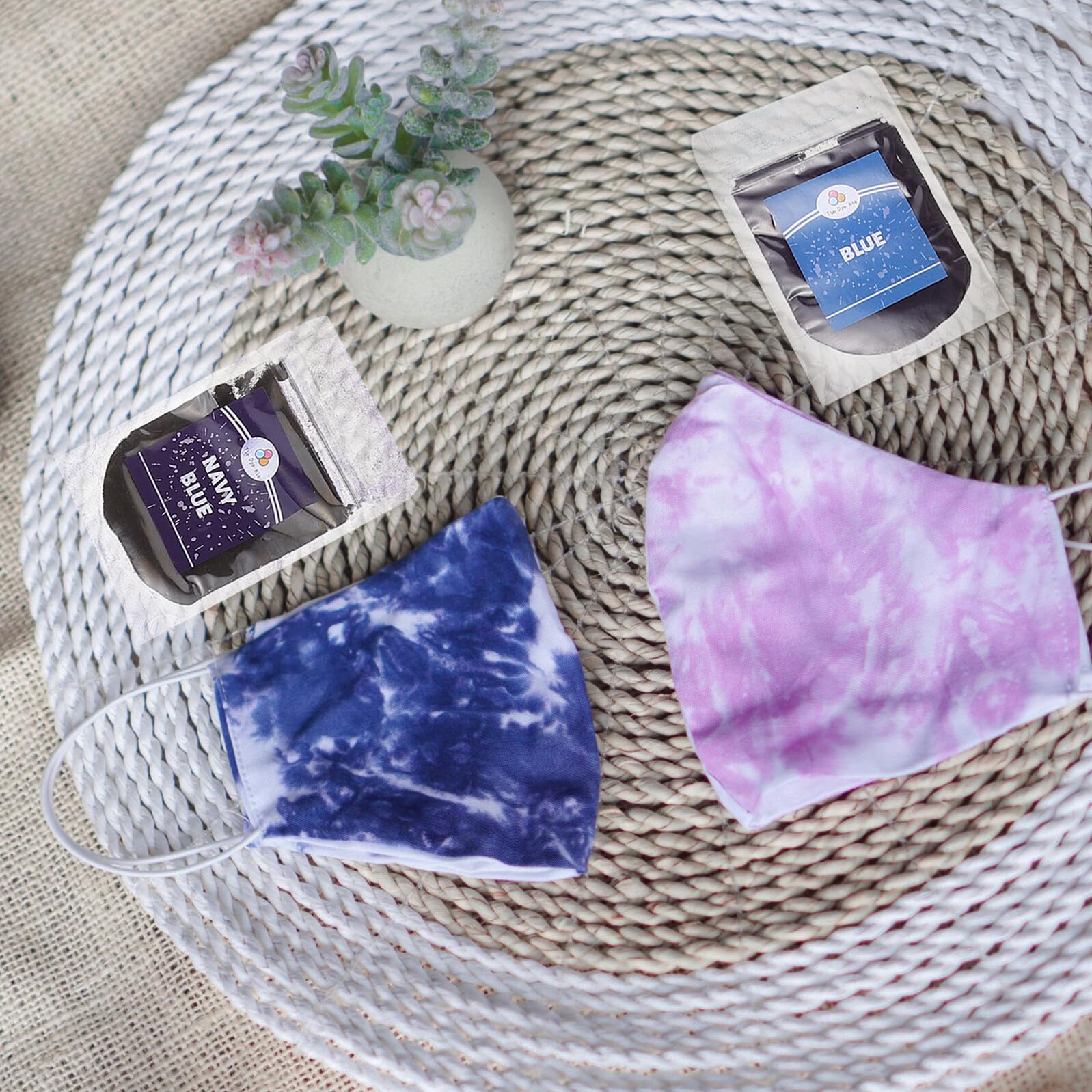Angoily Polvo De Teñido Anudado Kit De Bolsas Tinte Para Ropa Suministros Para Fiestas De Teñido Anudado y Diy
