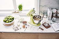 Vista 5 de KitchenAid Artisan Series KSM150PS - Batidora de pie con cabezal inclinable de 5 cuartos de galón con escudo de vertido KSM150PS, brillo Kyoto