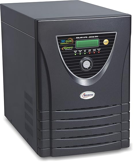 Microtek UPS MPPT Solar PCU 2KVA/24, (Model: 899-510-2K24), Black