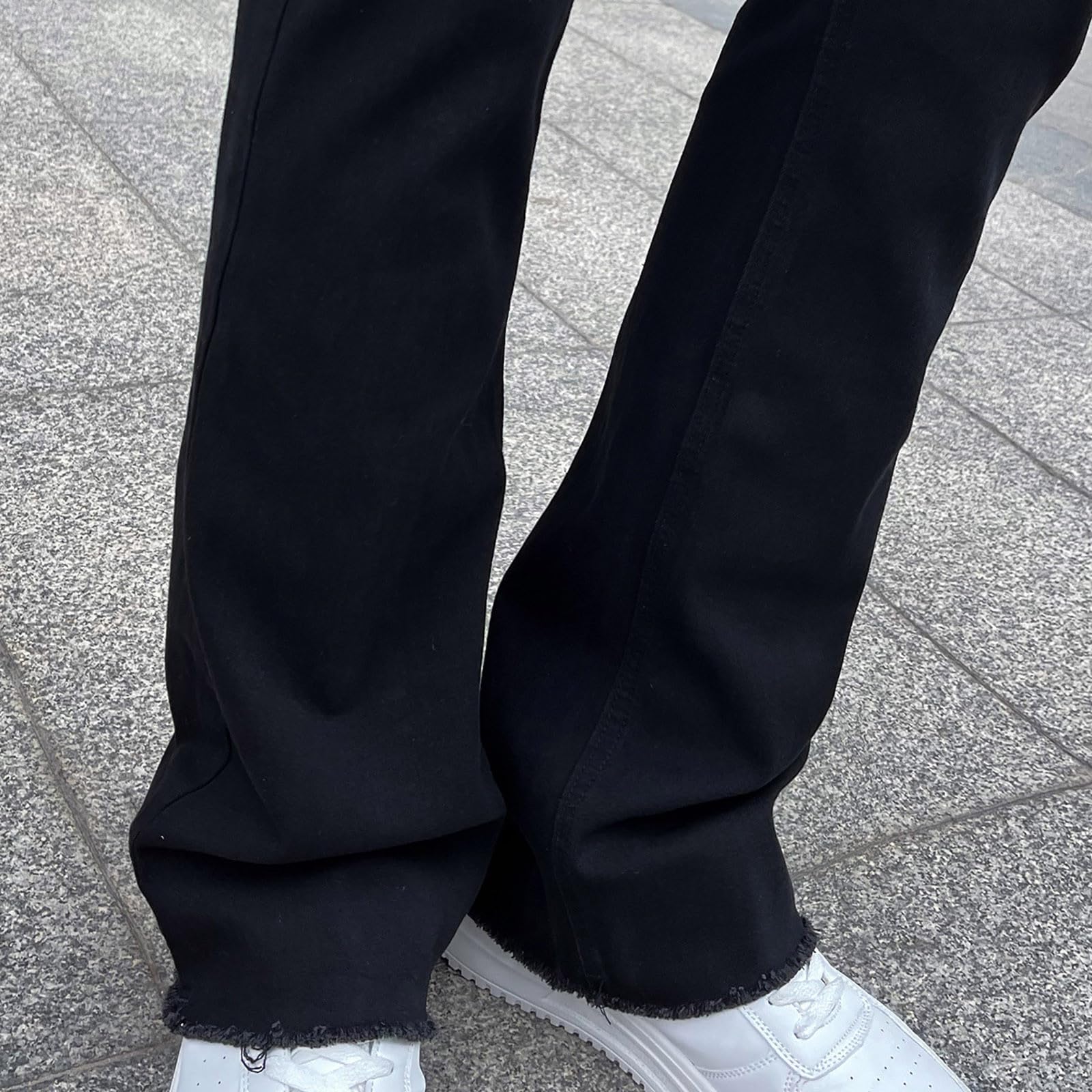 Jeans da Uomo Strappati, Pantaloni Jeans Uomo Elasticizzati Pantaloni in Denim Stretch Pantaloni Casual con Design a Spruzzo di Inchiostro Jeans Uomo Taglie Forti Jeans Moto Hip-Hop Ragazzo Regalo