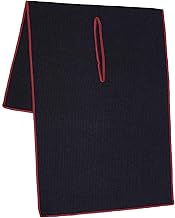Mile High Life | Pro Tour Caddy Towel | 17” x 40” with 8” Center Slit | Premium Microfiber Waffle Texture (Black Red)