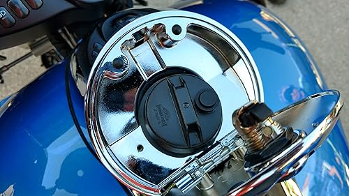 Miniatura 3 de RICKRAK Kap Keeper para Harley Davidson - Tapa de gasolina segura para encender al repostar, compatible con motocicletas Harley