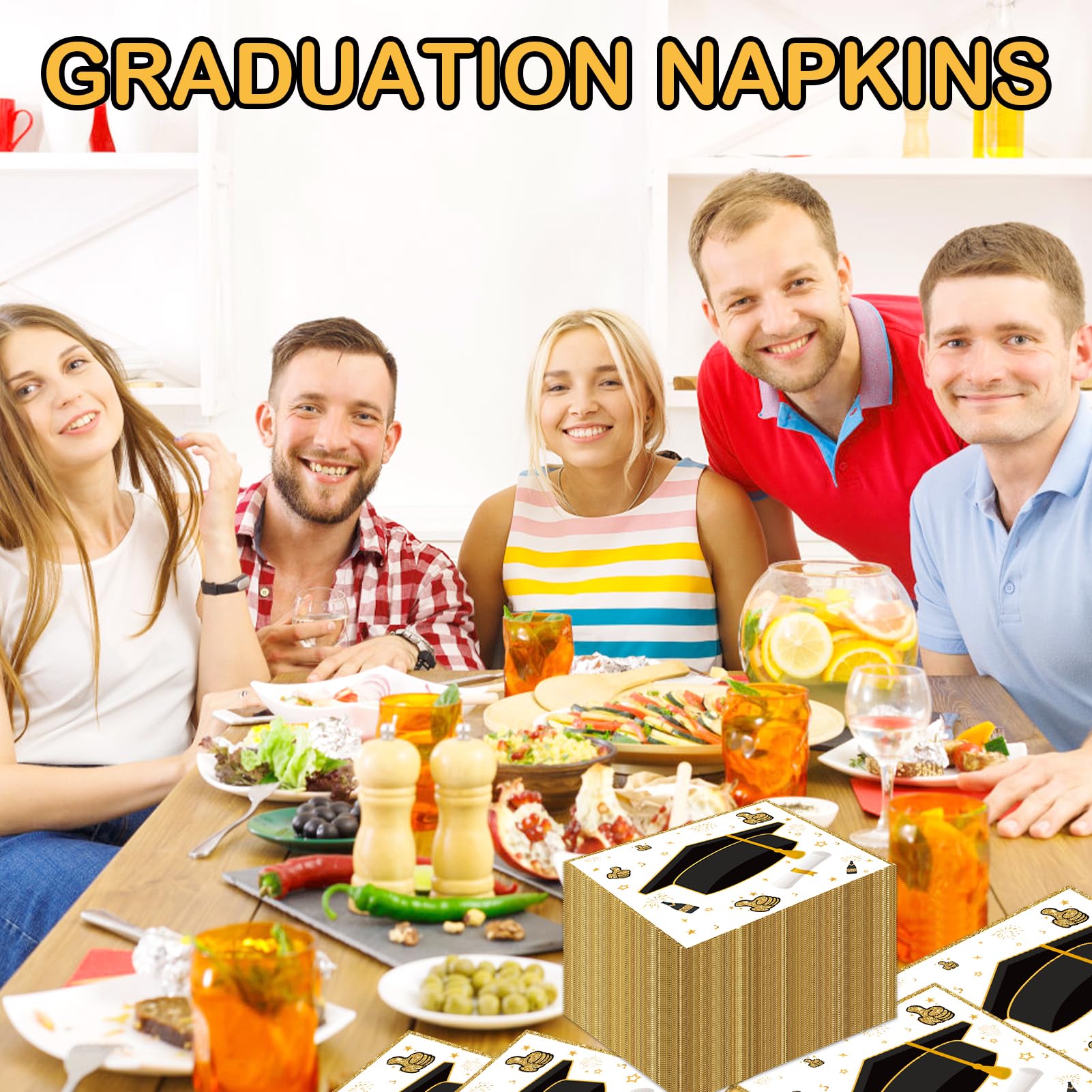 100 Pezzi Tovaglioli Laurea, Laurea Tovaglioli per Feste, Laurea Decorazione Tovaglioli, Tovagliolo di Carta