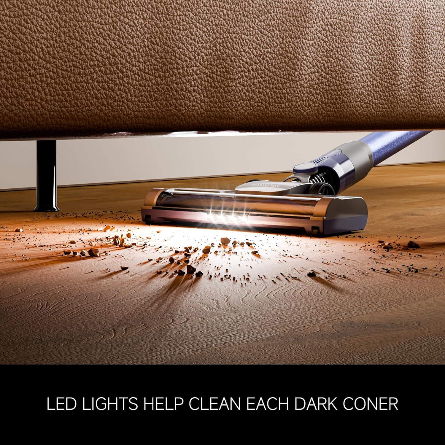 YONNDER E1 Vacuum Cleaner Replacement Floor Brush Head(Brush Roller included), Blue