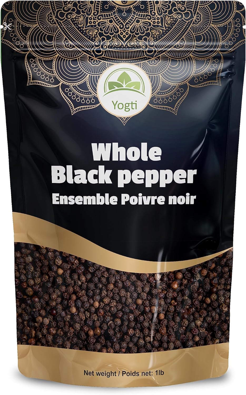 Yogti [Canadian Brand] Black Pepper Whole Black Peppercorn 1 LB