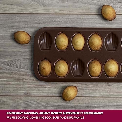 Miniatura 5 de Paderno World Cuisine 20Imprint 15,5por 5.5inch antiadherente Hoja de Madeleine de Paderno World Cuisine