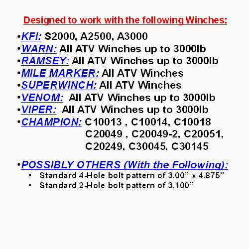 Kfi Products 100430 Winches, Regular #TOP3