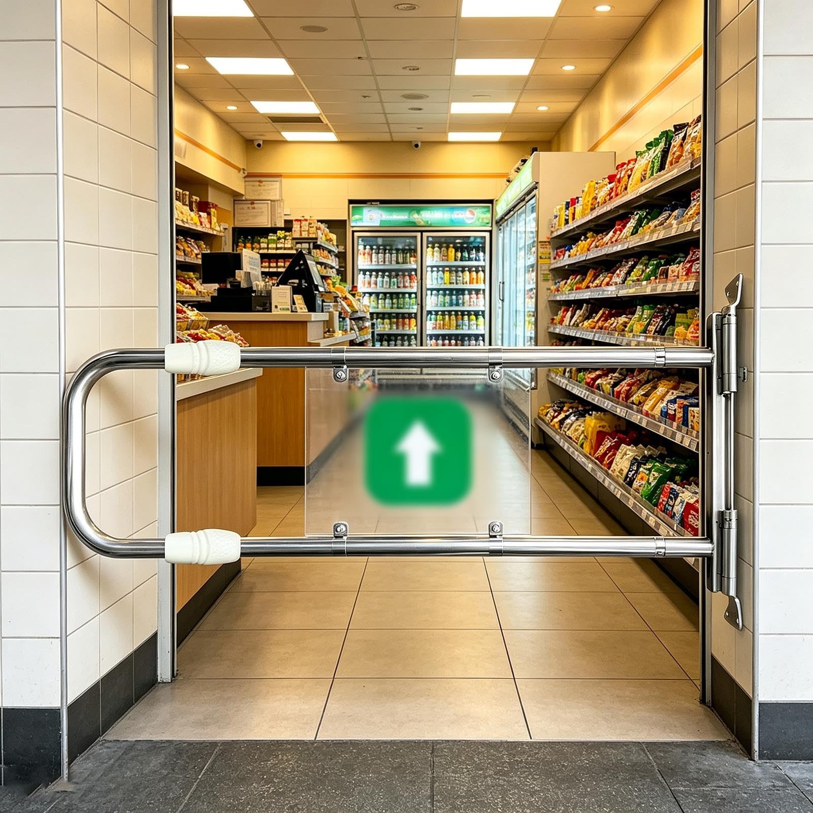 Supermercato Cancelli Cancello Unidirezionale a Ritorno Automatico