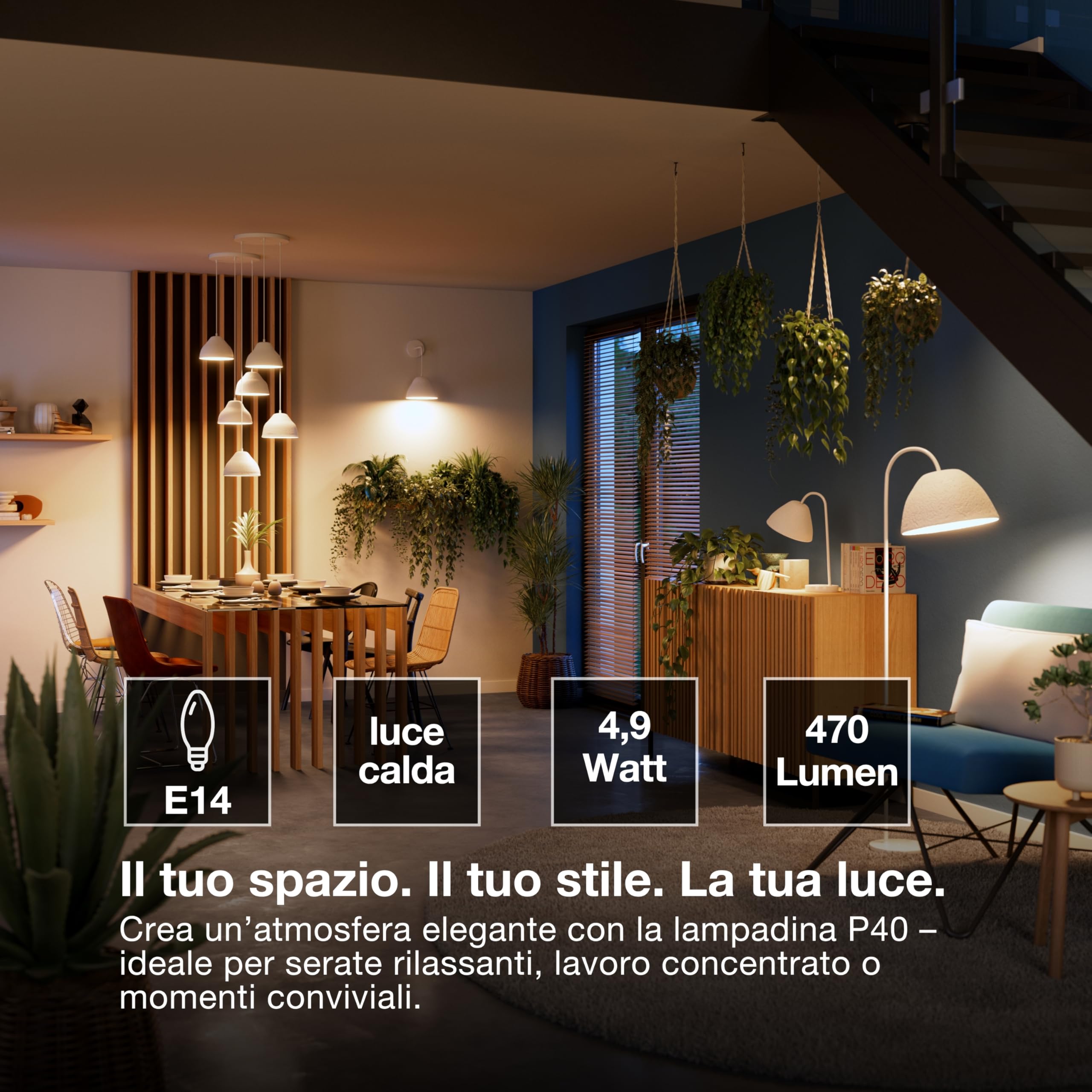 OSRAM SMART LED P40 Miniball E14 4,9W ZigBee dimmerabile 2700K | SMART+ ZIGBEE Dimmable Classic, LED Lamps, bianco, 20000 h, confezione da 1